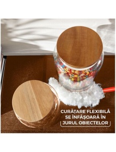 Pamatuf praf cu maner scurt VILEDA Flex and Catch, cu 2 rezerve - Img 2