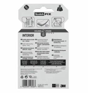 Pastile adezive pentru montaj SCOTCH Fix 3M, 25x25 mm,16 buc/set - Img 2