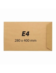 Plic E4 kraft siliconic, (280x400 mm), 90 g/mp, 250 buc/cutie