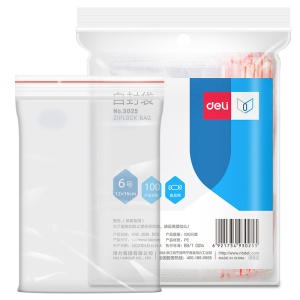 Pungi ziplock, 160 x 120 mm, 100 buc./set, DELI
