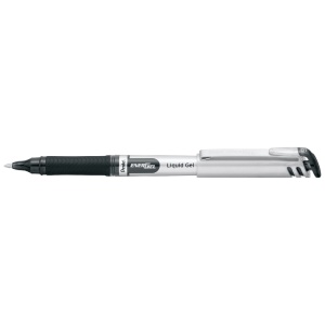 Roller cu gel, 0.7 mm, negru, PENTEL Energel