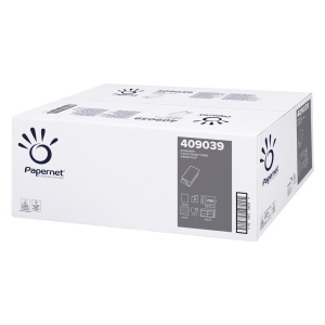 Servetele pliate in V, 2 straturi, 21x22 cm, 266 buc/set, 15 pach/bax, PAPERNET 409039