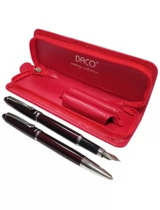 Set cadou stilou si pix, visiniu, SE266 DACO