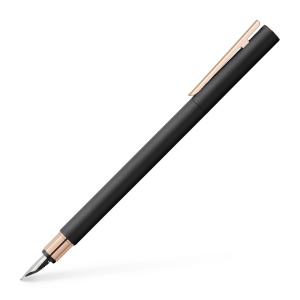 Stilou, penita fina, corp metal, negru, FABER-CASTEL Rosegold