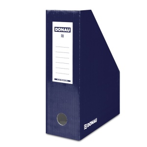 Suport vertical din carton pentru cataloage, bleumarin, DONAU