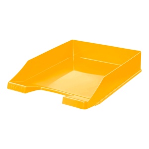 Tavita de birou A4, plastic, galben, HAN Standard