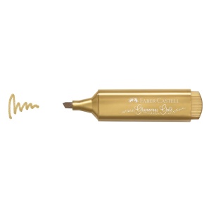 Textmarker FABER-CASTELL 1546 Metallic, auriu - Img 3