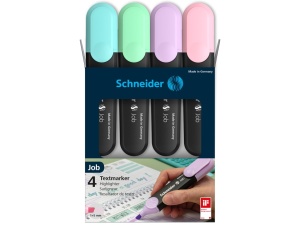 Textmarker pastel SCHNEIDER Job, 4 buc/set - Img 2