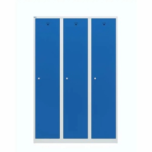 Vestiar metalic cu 3 usi, 120x50x180 cm, albastru, CEHA - Img 2