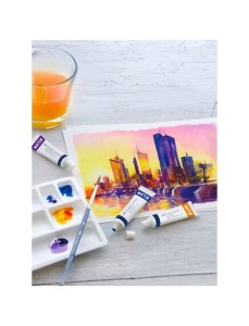 Acuarele cu paleta pictura, 24 tuburi /set, FABER-CASTELL - Img 2