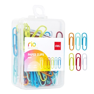 Agrafe birou colorate, 29 mm, 100 buc/cutie, DELI