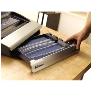 Aparat de indosariat manual, inele metal, max. 130 coli, FELLOWES Galaxy Wire - Img 4
