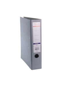 Biblioraft A4 plastifiat interior-exterior, 7.5 cm, gri, OPTIMA