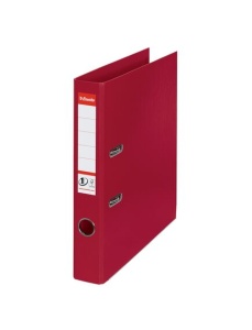 Biblioraft A4 plastifiat PP/PP, 5 cm, visiniu, ESSELTE NO. 1 Power - Img 1