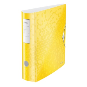 Biblioraft plastic 8.2 cm, galben, LEITZ 180 Active WOW
