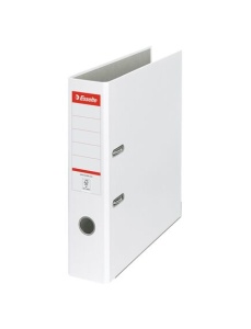 Biblioraft plastifiat, A4, 7.5 cm, alb, ESSELTE Economy