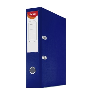 Biblioraft plastifiat, A4, 7.5 cm, bleumarin, NOKI