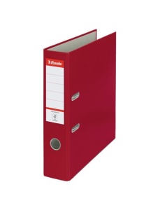Biblioraft plastifiat, A4, 7.5 cm, visiniu, ESSELTE Economy