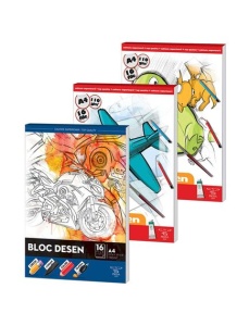 Bloc de desen A4, 110 g/mp, 16 file, PIGNA