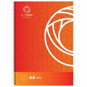 Caiet cu spira A4, 70 file, coperta carton, matematica, BLUERING - Img 2
