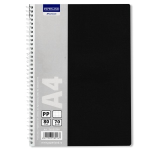 Caiet cu spirala A4, 80 file, coperta plastic, matematica, PAPERLAND - Img 2
