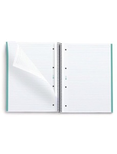 Caiet cu spirala A4, 80 file, dictando, aqua, MIQUELRIUS Antibacterial - Img 2