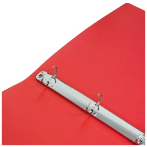 Caiet mecanic A4, 4 inele, 16 mm, coperti flexibile, rosu, OPTIMA - Img 3