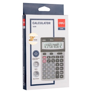 Calculator de birou cu 12 digiti DELI 1239 - Img 4