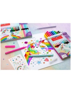 Carioci 10+3 culori/set FABER-CASTELL Unicorn - Img 2