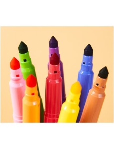 Carioci parfumate 10 culori/set Washable DELI - Img 4