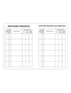 Carnet protectia muncii, 25 buc/set - Img 2