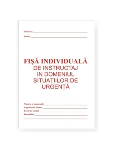 Carnet situatii urgenta, 25 bucati/set - Img 1