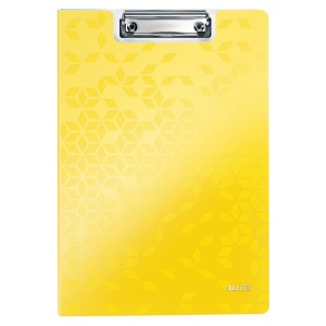 Clipboard dublu A4, galben, WOW LEITZ