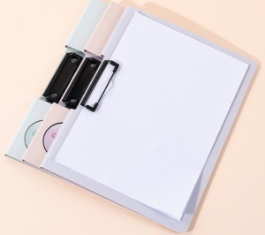 Clipboard dublu plastic, A4, DELI Colorful - Img 3