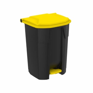 Cos gunoi reciclare selectiva, 50 l, galben