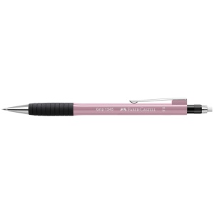 Creion mecanic, varf 0.5 mm, corp plastic, roz, Grip 1345 FABER-CASTELL
