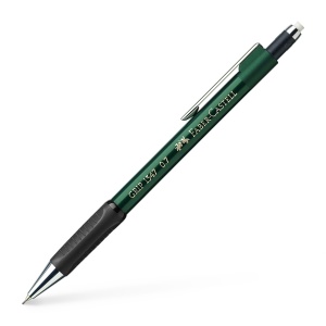 Creion mecanic, varf 0.7 mm, corp plastic, verde, Grip 1347 FABER-CASTELL