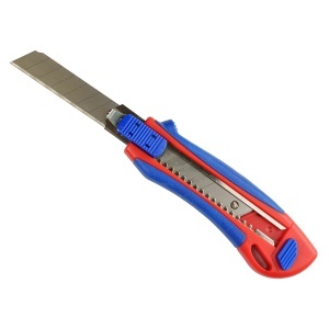 Cutter mare 18 mm, cu grip, 2 rezerve, OPTIMA SK5 - Img 3