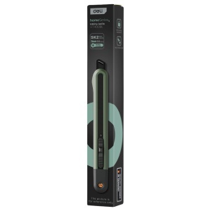 Cutter mic 9 mm, sina metalica, verde, DELI Home Series - Img 2