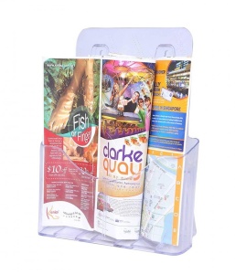 Display plastic pentru pliante, 1 x A5, transparent, KEJEA - Img 2