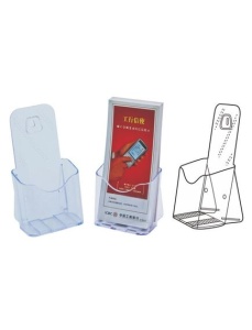 Display plastic pentru pliante, 1x1/3 A4, transparent, KEJEA - Img 2