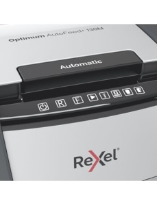 Distrugator documente automat, REXEL Optimum 130M, micro cross-cut, 130 coli - Img 3