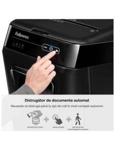 Distrugator documente FELLOWES AutoMax 150C, 8 coli, cross-cut - Img 4