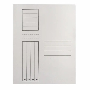 Dosar carton alb cu sina, 230 g/mp, 100 buc/set