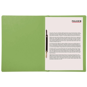 Dosar carton color cu sina, 250 g/mp, verde, FALKEN - Img 2