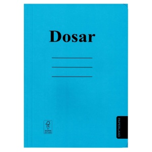 Dosar carton color plic, 300 g/mp, 50 buc/set, albastru, PAPERLAND