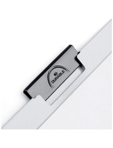 Dosar plastic A4 cu clema pivotanta, 30 coli, negru, DuraClip DURABLE - Img 2