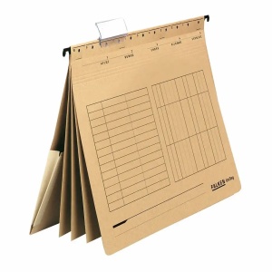 Dosar suspendabil cu sina si separatoare, A4, kraft, 20 buc/cutie, FALKEN