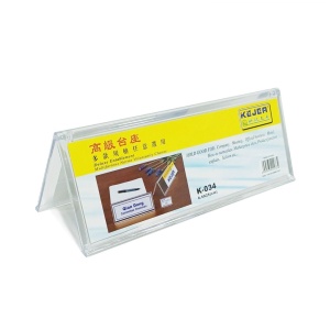 Ecuson prezentare pentru birou, 85 x 250 mm, transparent, KEJEA