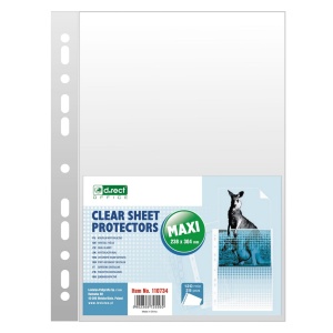 File protectie cristal, 120 microni, 25 buc/set D.RECT Maxi
